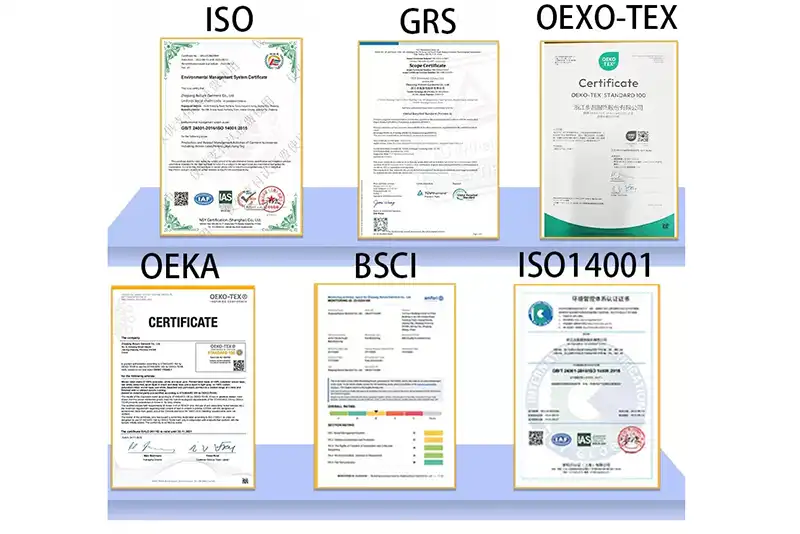 GOTS GRS OEKO-TEX compliance support for custom Christmas sweaters