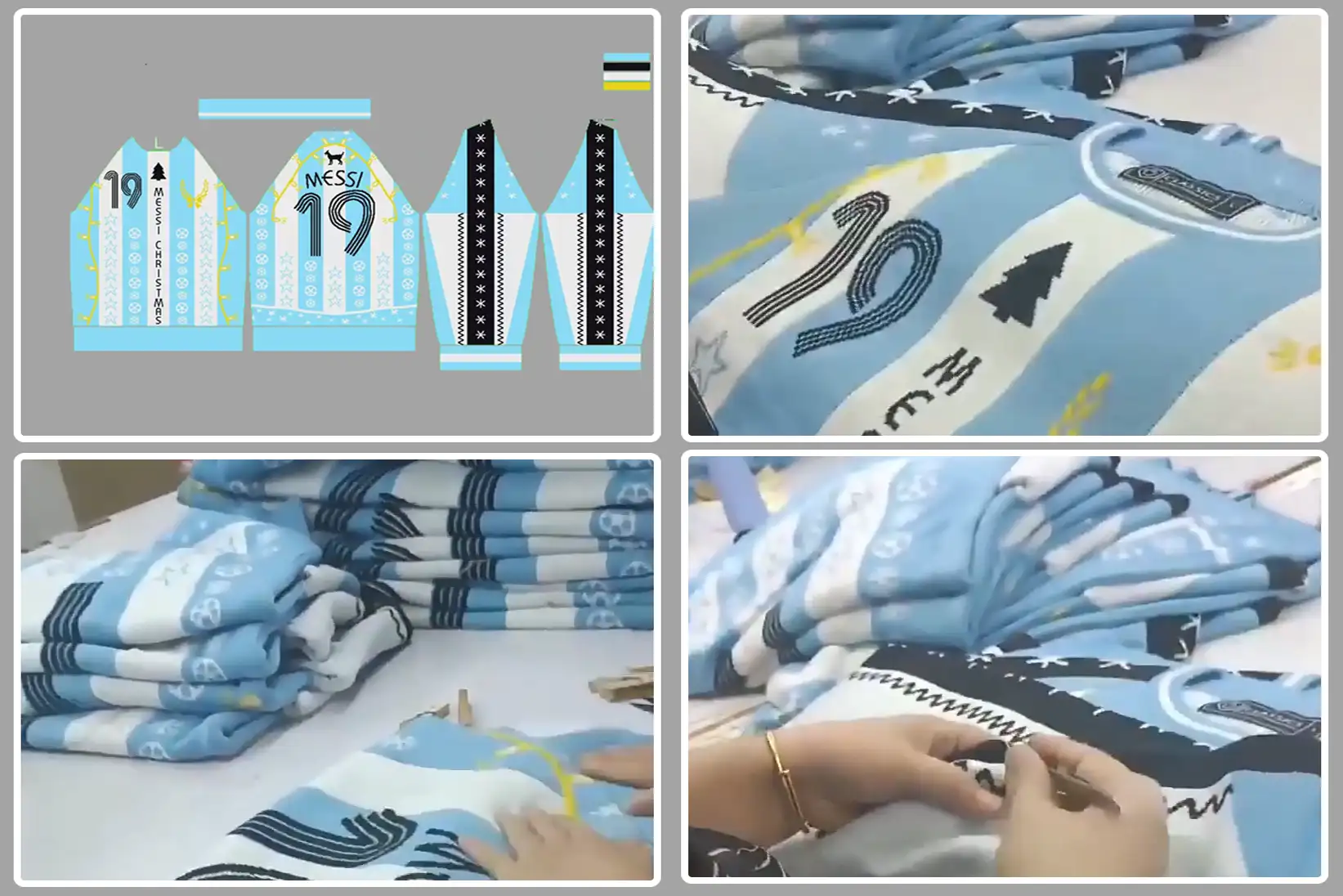 Brand custom Christmas sweater production process