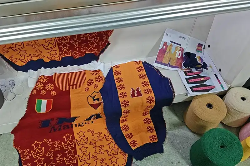 custom corporate logo christmas sweater