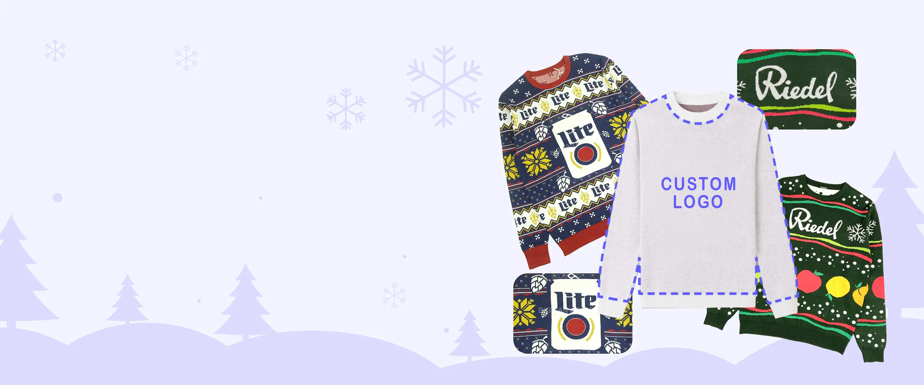Custom Christmas sweater designs for brands