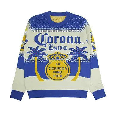 Branded custom Christmas sweater for Corona
