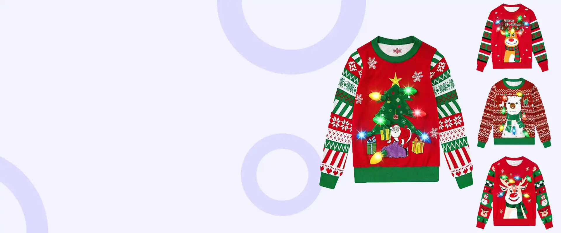 Custom embroidered Christmas sweater embroidery designs