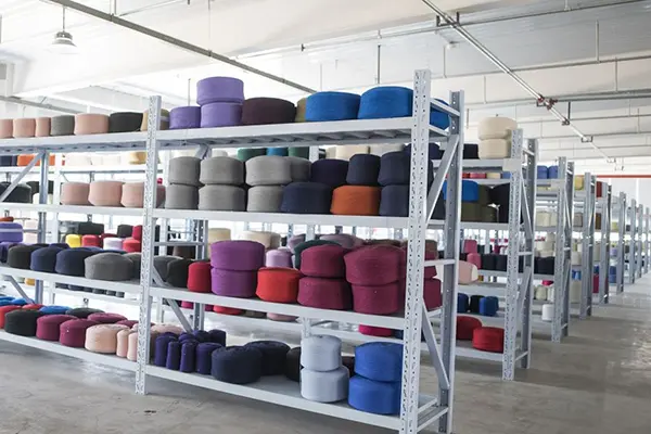 Recycled yarn warehouse