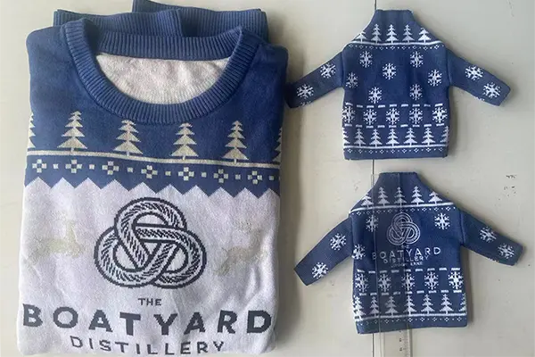 Custom Christmas sweater made for Boatyard