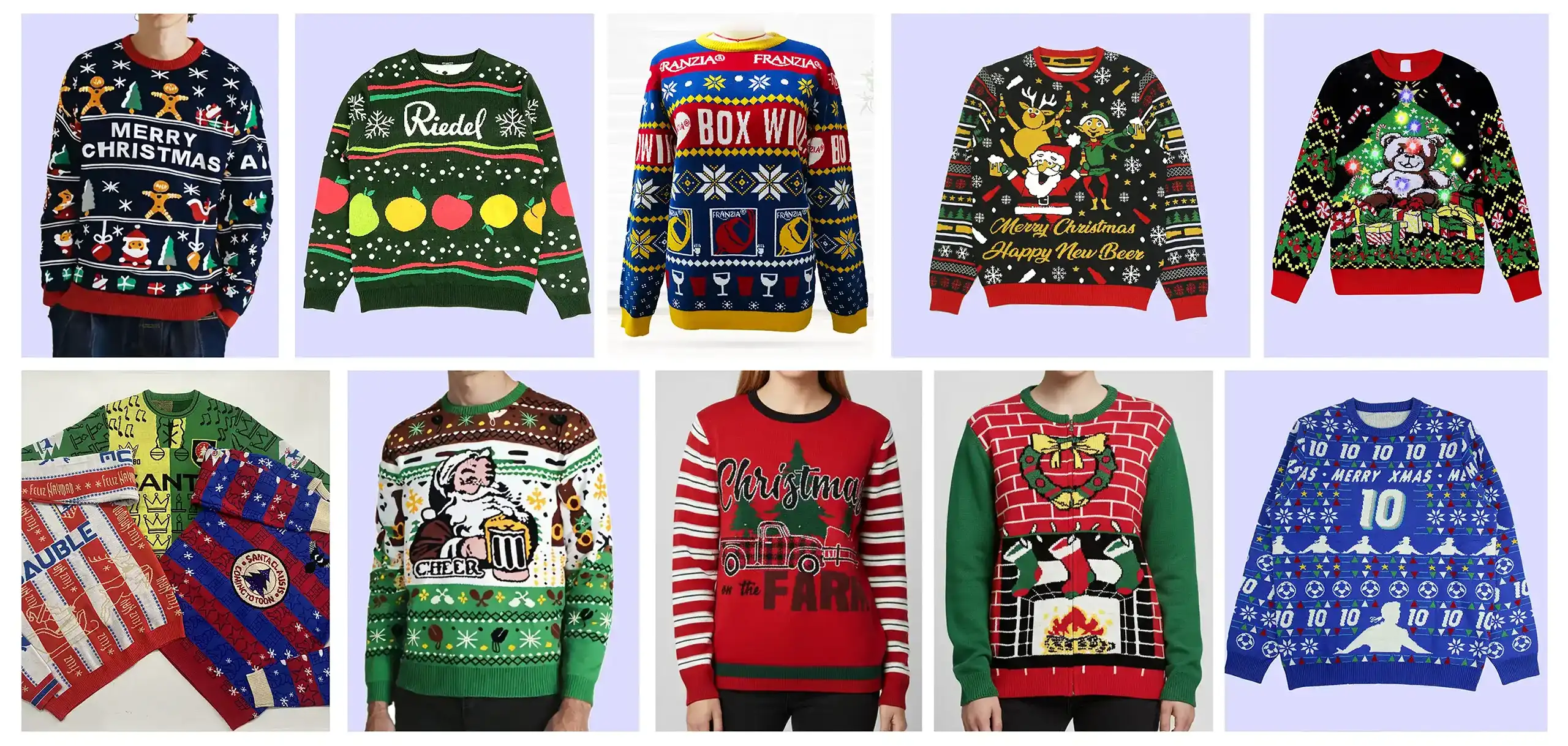 Custom Christmas sweaters made for clients