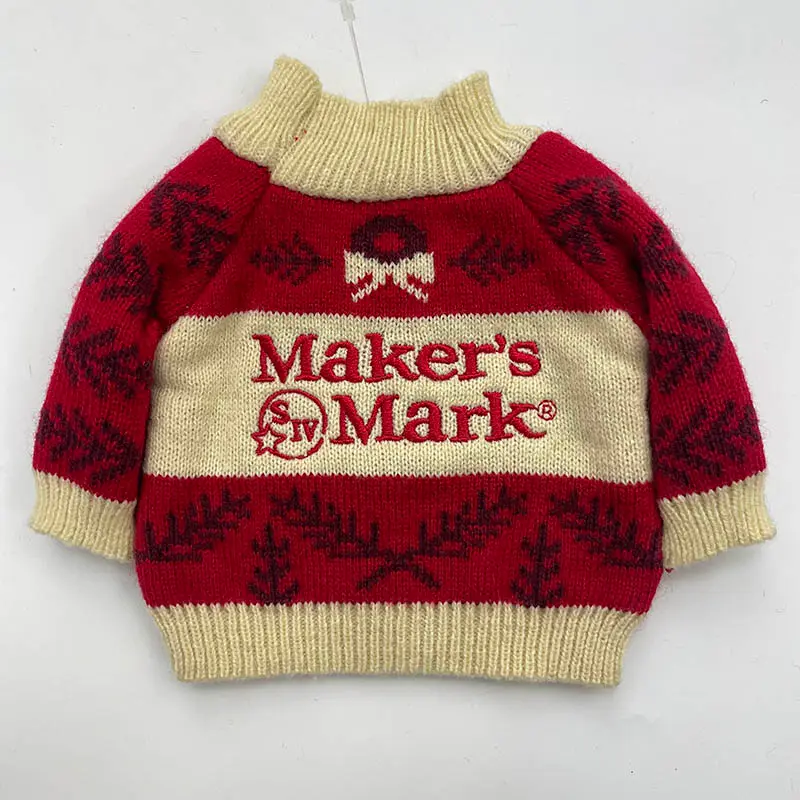 Custom logo beer bottle sweater template for branded merchandise