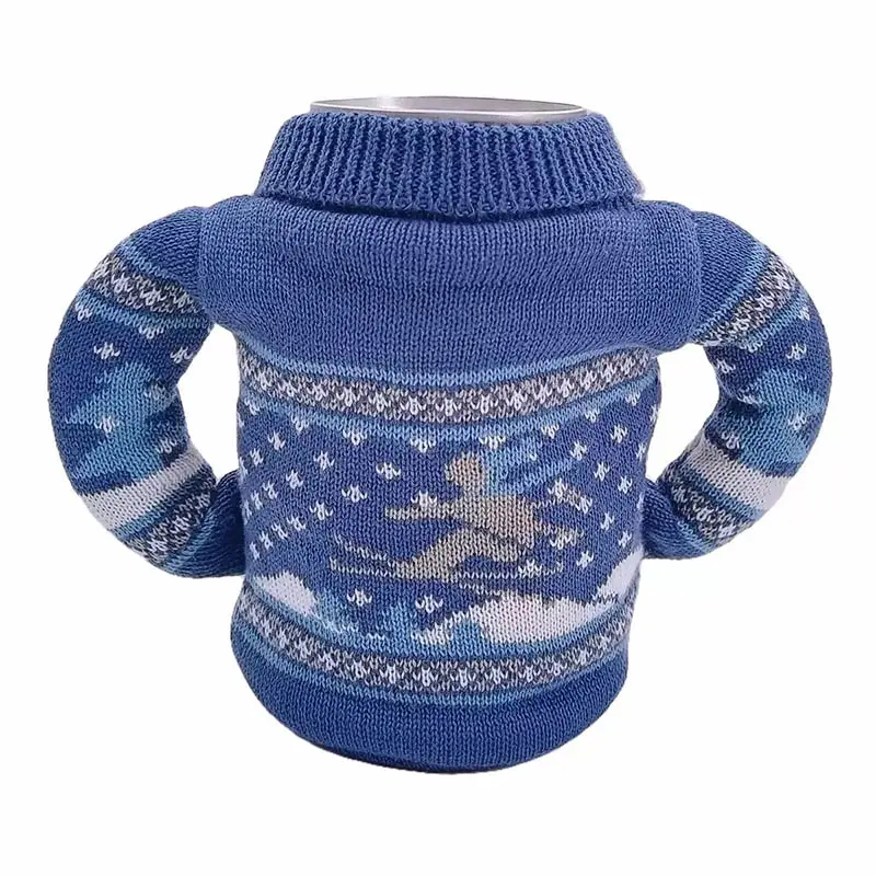 Custom knitted bottle sweaters for beer bottles and wine bottles