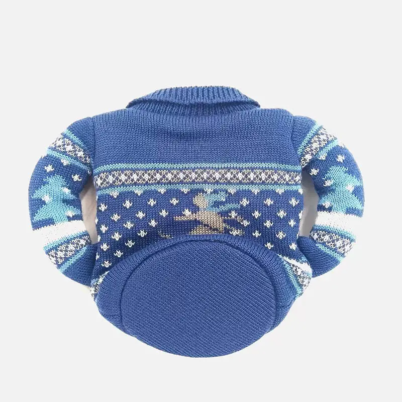 Back view of custom beer bottle sweater