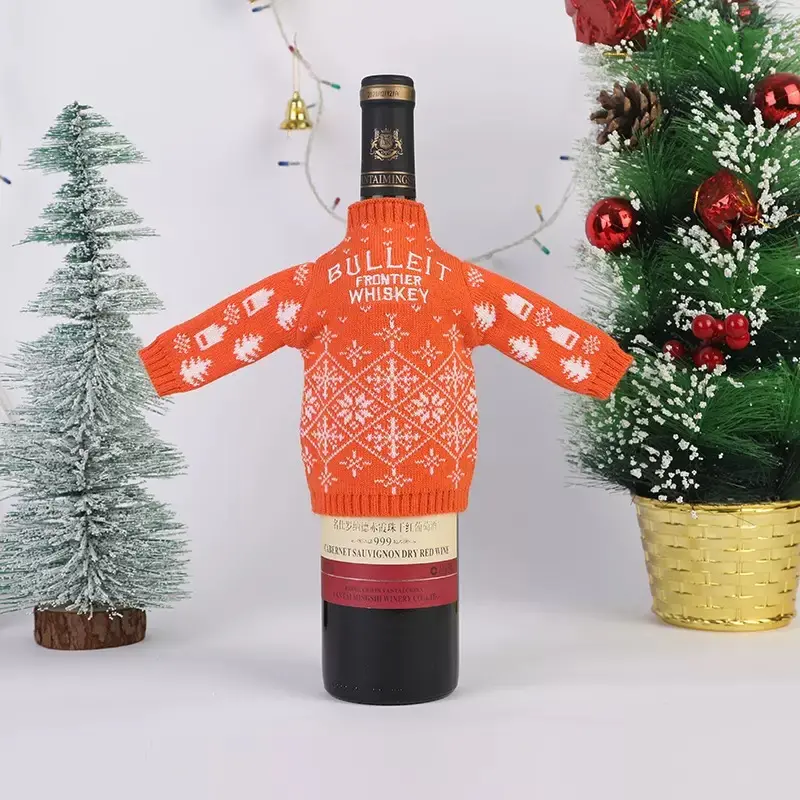 Custom knitted bottle sweater template for jacquard artwork