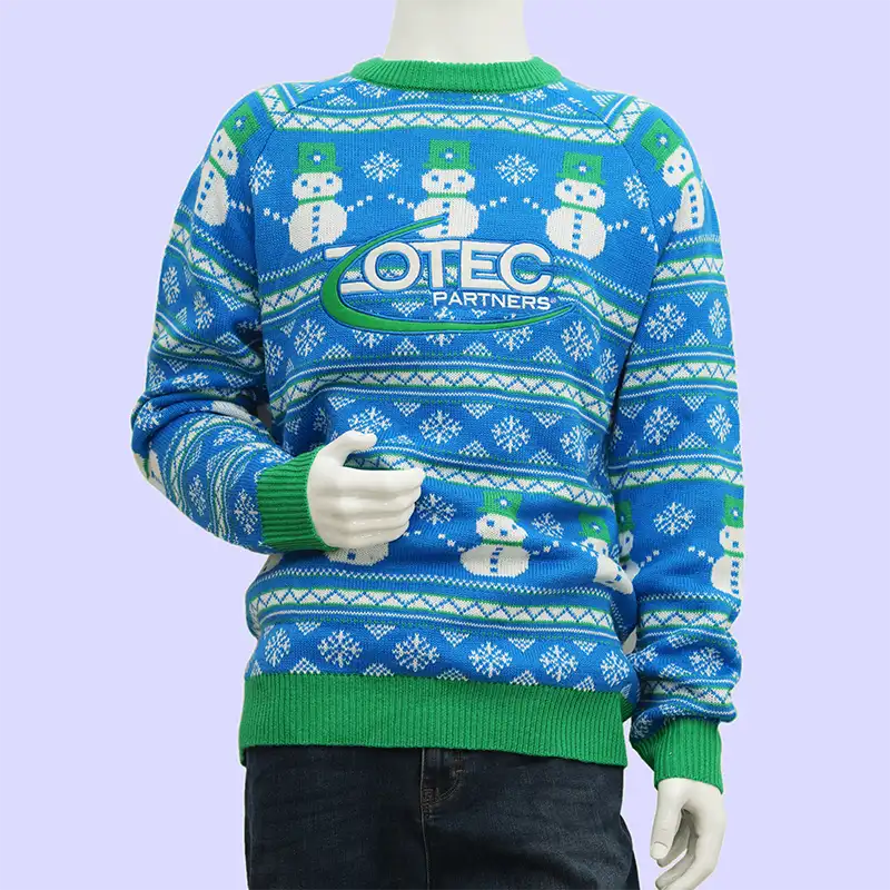 Back view of ugly Christmas sweater bulk order