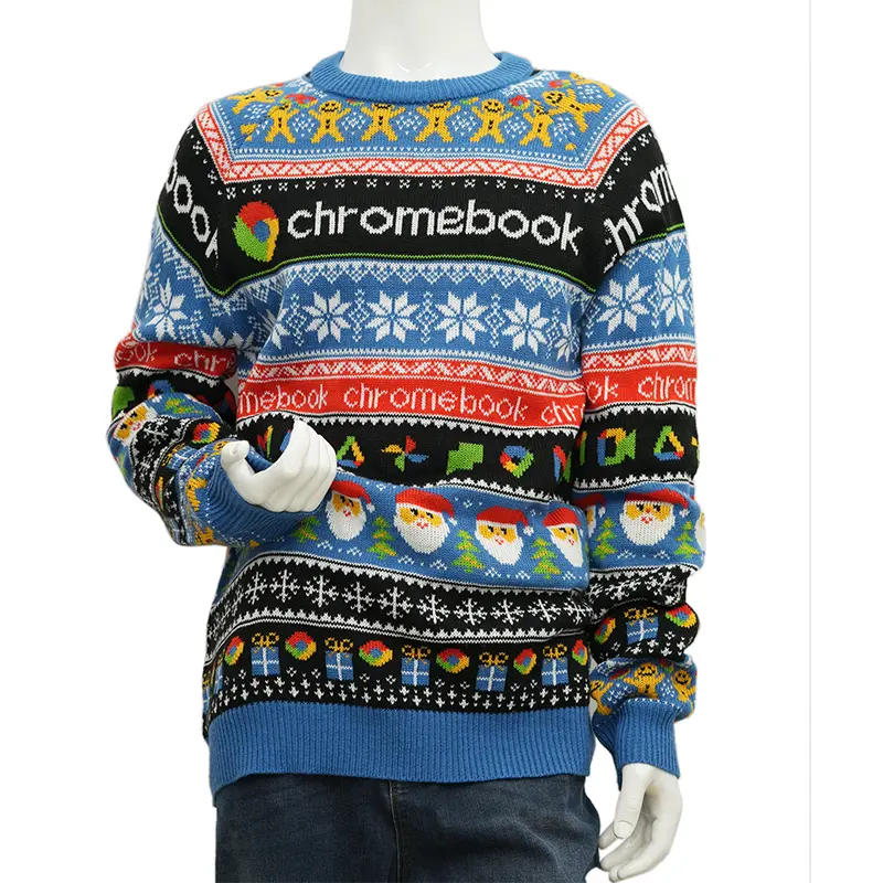 Custom corporate logo Christmas sweaters for teams and companies