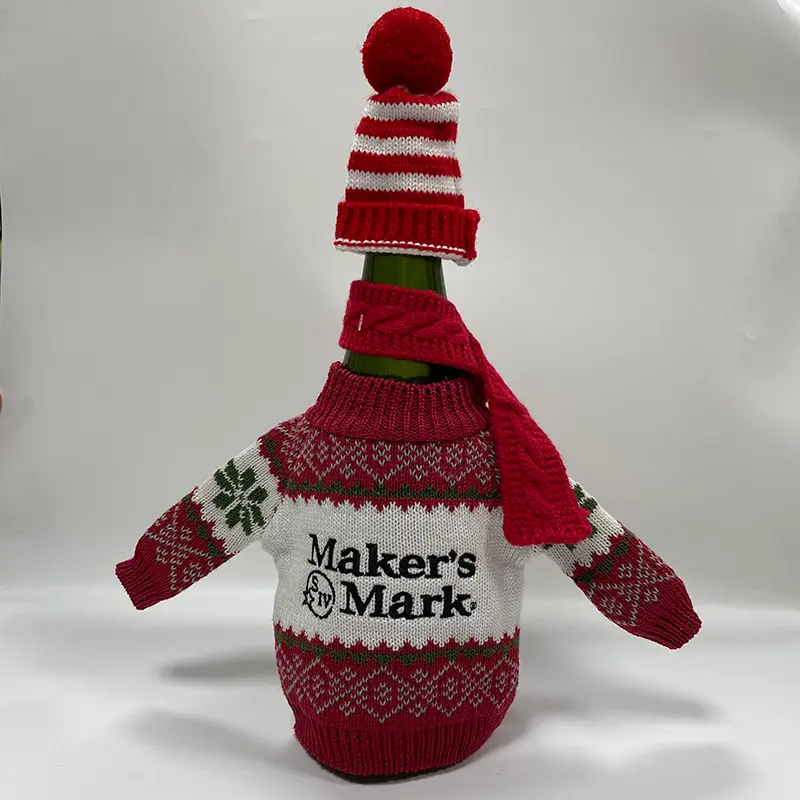 Custom logo beer bottle sweaters for brewery promotions