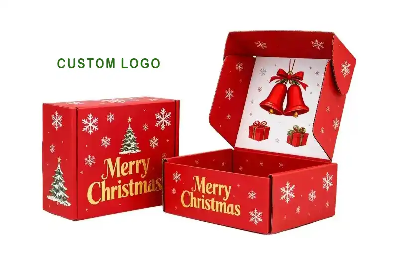 Custom gift box packaging for Christmas sweaters and seasonal apparel