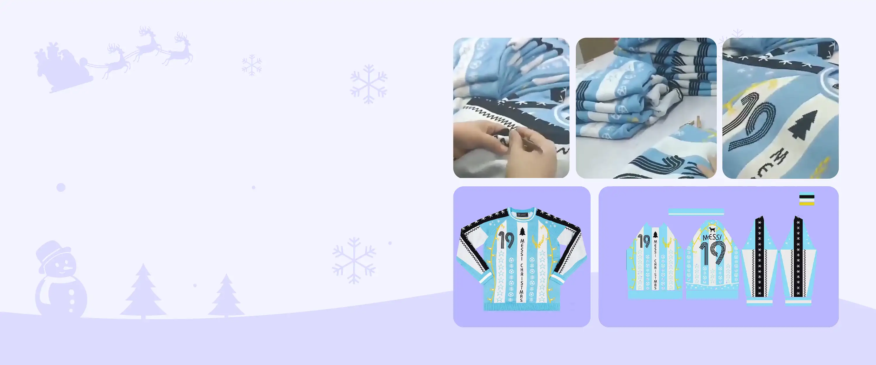 Custom Christmas sweater manufacturing solutions for brands and wholesalers