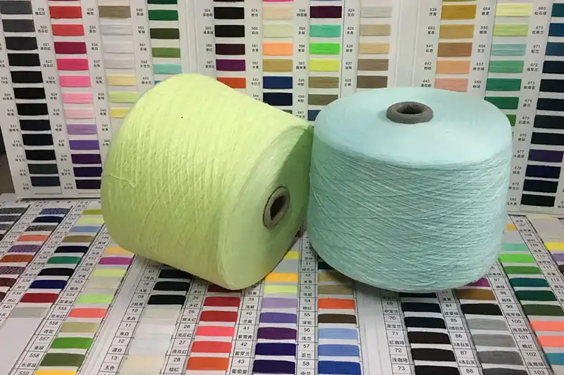 Cotton–polyester blend yarn option for custom Christmas sweaters